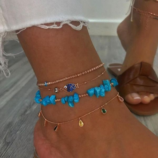 4pcs/set women's fashion jewelry charm stone rhinestone bead string tassel chain bracelet anklet, Red;blue
4pcs/set women's fashion jewelry charm stone rhinestone bead string tassel chain bracelet anklet, Red;blue