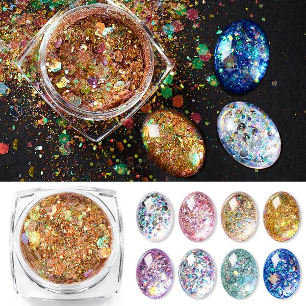four lily 1g nail powders chameleon effect flake nails accessories sequins powder chrome pigment glitter for nails art manicure, Silver;gold
four lily 1g nail powders chameleon effect flake nails accessories sequins powder chrome pigment glitter for nails art manicure, Silver;gold