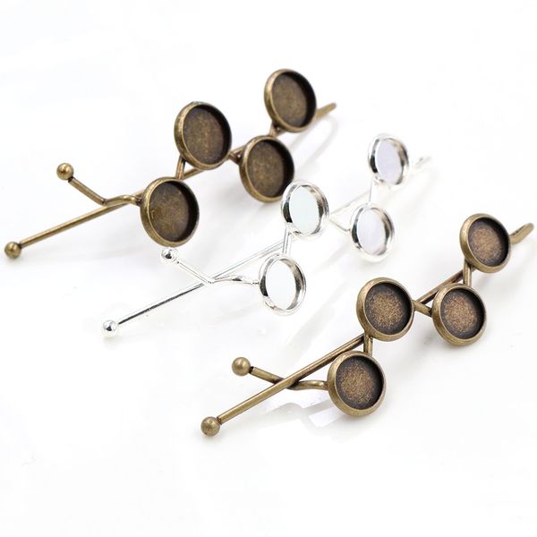 5pcs 8mm 10mm four 8mm 10mm cameos silver plated bronze plated brass hairpin hair clips base setting cabochon cameo, Blue;slivery
5pcs 8mm 10mm four 8mm 10mm cameos silver plated bronze plated brass hairpin hair clips base setting cabochon cameo, Blue;slivery