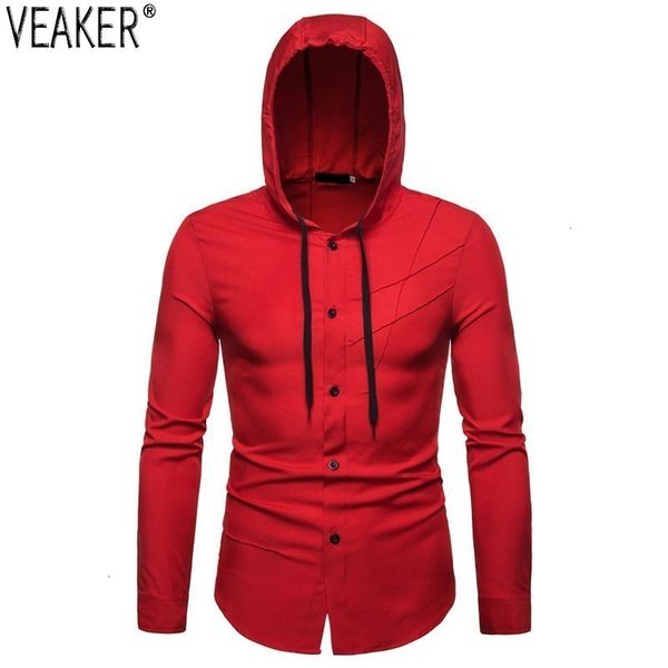 2019 nieuwe mannen slim fit hooded shirt mannelijke herfst lange mouw effen kleur shirts wit rood mannen hooded shirt s-2xl, White;black
2019 nieuwe mannen slim fit hooded shirt mannelijke herfst lange mouw effen kleur shirts wit rood mannen hooded shirt s-2xl, White;black