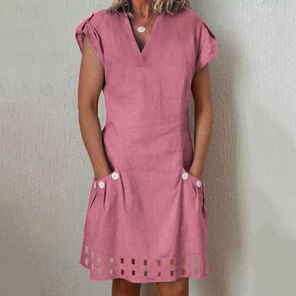 women casual summer dress v-neck ruffle pockets lace buttoned-decor dresses women party night beach dress vestidos verano 2019, Black;gray
women casual summer dress v-neck ruffle pockets lace buttoned-decor dresses women party night beach dress vestidos verano 2019, Black;gray