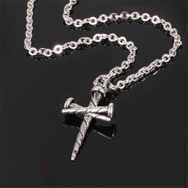 nails cross personality men's necklace holiday gifts stainless steel casting pendant necklaces jewelry, Silver
nails cross personality men's necklace holiday gifts stainless steel casting pendant necklaces jewelry, Silver