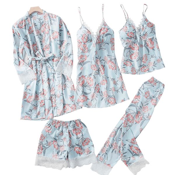 new spring womens 5pc strap pants suit pajamas sleepwear sets autumn home wear nightwear kimono robe bath gown -xl, Black;red
new spring womens 5pc strap pants suit pajamas sleepwear sets autumn home wear nightwear kimono robe bath gown -xl, Black;red