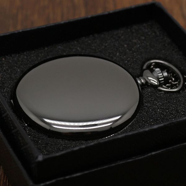 retro black fashion silver smooth steampunk quartz pocket watch stainless steel pendant 30cm chain gift box for men women friend, Slivery;golden
retro black fashion silver smooth steampunk quartz pocket watch stainless steel pendant 30cm chain gift box for men women friend, Slivery;golden