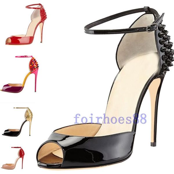 2020 горячая женская мода заклепки высокие каблуки платье peep toes обувь супер высокий каблук сандалии шипованные шипованные красные нижние, Black
2020 горячая женская мода заклепки высокие каблуки платье peep toes обувь супер высокий каблук сандалии шипованные шипованные красные нижние, Black