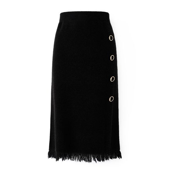 2019 high waist knitted women winter bodycon midi skirt vintage button decorated women black skirt faldas jupe femme saia
2019 high waist knitted women winter bodycon midi skirt vintage button decorated women black skirt faldas jupe femme saia