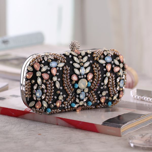 colorful beaded diamonds evening bag women wedding party bride full rhinestone metallic chain handbag girls phone clutches
colorful beaded diamonds evening bag women wedding party bride full rhinestone metallic chain handbag girls phone clutches