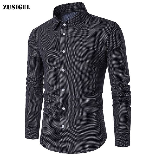 zusigel mens casual shirts cotton shirt spring autumn turn-down collar long sleeve shirt men slim fit polka dot shirts, White;black
zusigel mens casual shirts cotton shirt spring autumn turn-down collar long sleeve shirt men slim fit polka dot shirts, White;black
