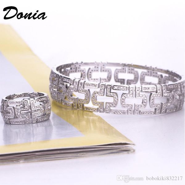 donia jewelry party european and american fashion large classic geometry micro inlaid zirconia bracelet ring set women's bracelet ring, Black
donia jewelry party european and american fashion large classic geometry micro inlaid zirconia bracelet ring set women's bracelet ring, Black