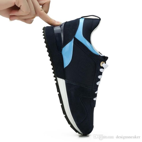 2019 new women's men designer sneakers shoes leather mesh mixed color trainer casual away shoes size 35-45, Black
2019 new women's men designer sneakers shoes leather mesh mixed color trainer casual away shoes size 35-45, Black
