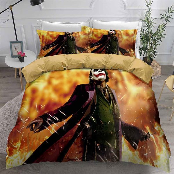 helengili 3d bedding set clown joker print duvet cover set bedcloth with pillowcase bed home textiles #jo07
helengili 3d bedding set clown joker print duvet cover set bedcloth with pillowcase bed home textiles #jo07