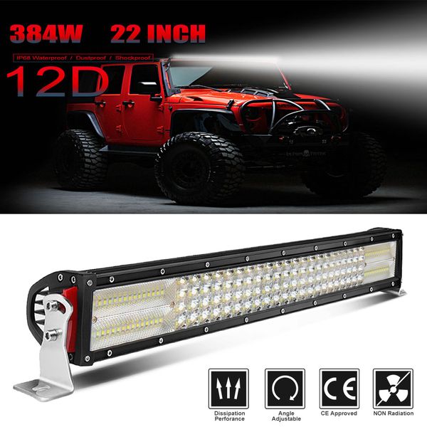 22" 4 row 12d led light bar offroad 384w spot flood combo led bar auto driving work light for truck 4x4 atv suv 12v 24v
22" 4 row 12d led light bar offroad 384w spot flood combo led bar auto driving work light for truck 4x4 atv suv 12v 24v