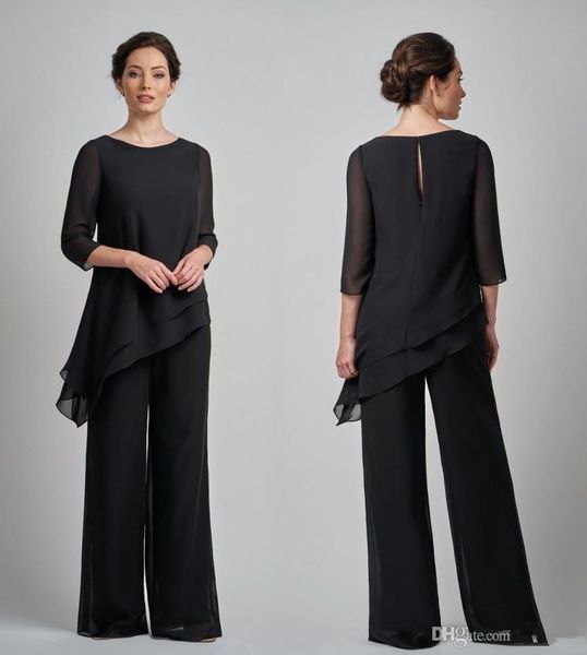 2020 black pantsuits mother of the bride dresses outfit two pieces garment dress evening wear pant suits for formal garment mothers outfit, Black;red
2020 black pantsuits mother of the bride dresses outfit two pieces garment dress evening wear pant suits for formal garment mothers outfit, Black;red