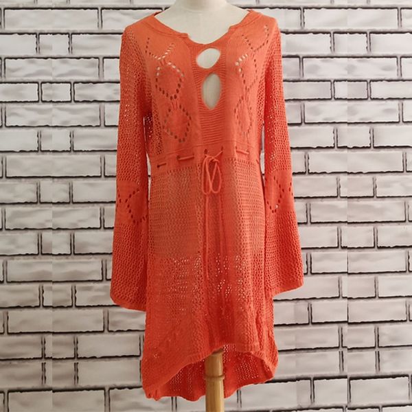 holiday swimwear summer lace dress crochet knit bell sleeve solid bikini women blouse cover up beach, Blue;gray
holiday swimwear summer lace dress crochet knit bell sleeve solid bikini women blouse cover up beach, Blue;gray