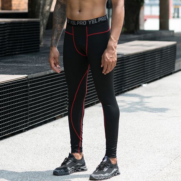 men compression pant running tights outdoor fitness gym trousers crossfit jogger sports leggings sportswear elastic pants, Black;blue
men compression pant running tights outdoor fitness gym trousers crossfit jogger sports leggings sportswear elastic pants, Black;blue