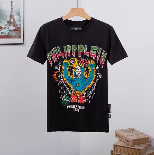 summer germany designers t-shirts men's casual cotton tees fashion crystal skull print tshirt men luxury streetwear hip hop rock, Black;brown
summer germany designers t-shirts men's casual cotton tees fashion crystal skull print tshirt men luxury streetwear hip hop rock, Black;brown