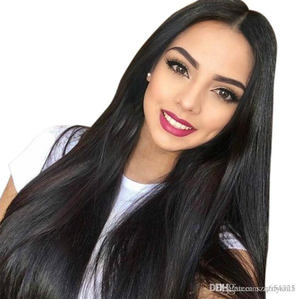 silk base lace front human hair wigs for women staright silk brazilian frontal lace hair wig with baby hair, Black
silk base lace front human hair wigs for women staright silk brazilian frontal lace hair wig with baby hair, Black