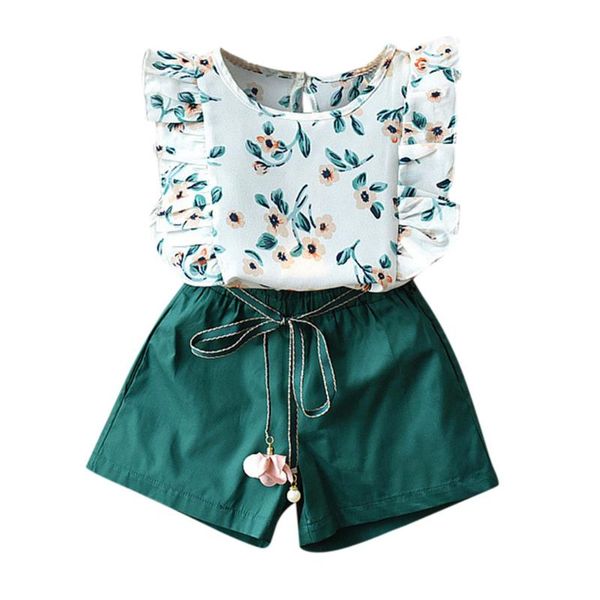 toddler kids baby girls outfits clothes flower print t-shirt belt shorts set children's sets baby girl clothes kids, White
toddler kids baby girls outfits clothes flower print t-shirt belt shorts set children's sets baby girl clothes kids, White