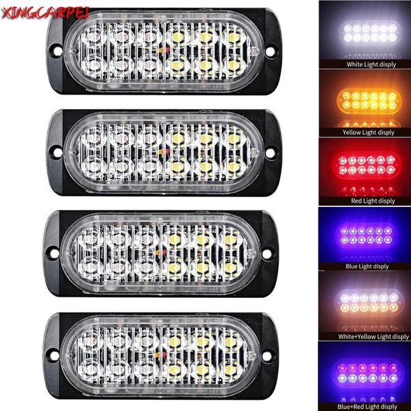 2/4pcs 12 led strobe warning light 12v 24v super power auto car truck suv emergency side strobe flashing light yellow car
2/4pcs 12 led strobe warning light 12v 24v super power auto car truck suv emergency side strobe flashing light yellow car