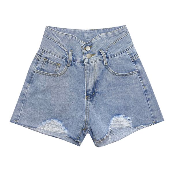 new denim shorts for women summer shorts vintage washed denim loose high waist pants fashion hole, Blue
new denim shorts for women summer shorts vintage washed denim loose high waist pants fashion hole, Blue