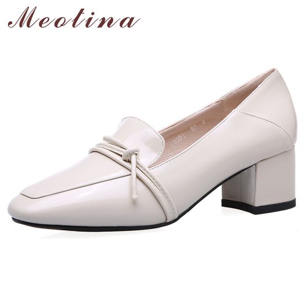 meotina high heels women pumps patent leather thick high heels loafers shoes casual square toe shoes female red plus size 33-43, Black
meotina high heels women pumps patent leather thick high heels loafers shoes casual square toe shoes female red plus size 33-43, Black