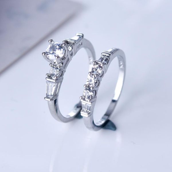 female four wedding ring set fashion crystal white bridal jewelry promise rings for women, Slivery;golden
female four wedding ring set fashion crystal white bridal jewelry promise rings for women, Slivery;golden