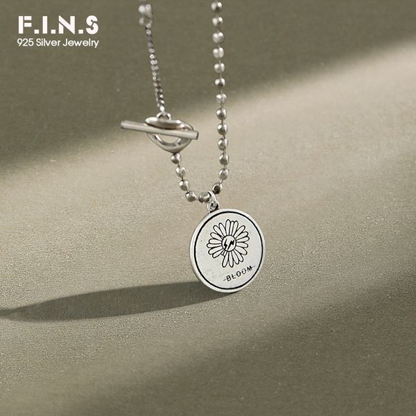 f.i.n.s korean s925 sterling silver necklace ins daisy flower retro old round coin pendants necklace for women bead chain
f.i.n.s korean s925 sterling silver necklace ins daisy flower retro old round coin pendants necklace for women bead chain