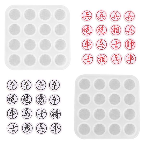 2pcs traditional chinese chess silicone kit game epoxy resin casting mould chess pendant molds art crafts tools
2pcs traditional chinese chess silicone kit game epoxy resin casting mould chess pendant molds art crafts tools