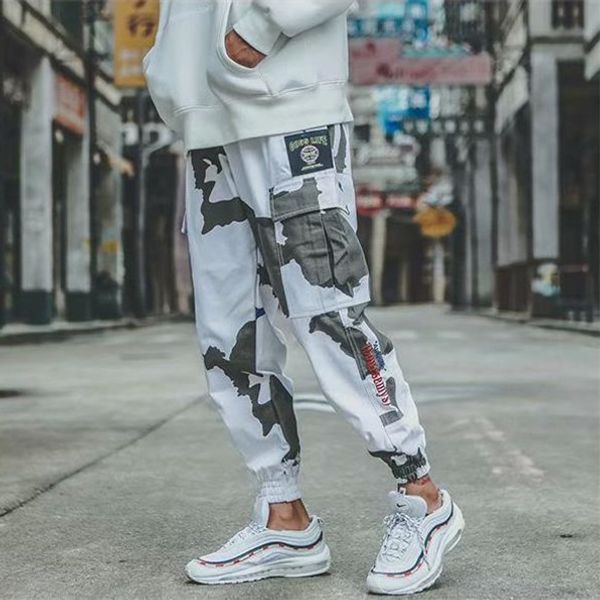camouflage designer mens cargo pants embroidery panelled pants fitness men fashion drawstring trousers hip pop clothing, Black
camouflage designer mens cargo pants embroidery panelled pants fitness men fashion drawstring trousers hip pop clothing, Black