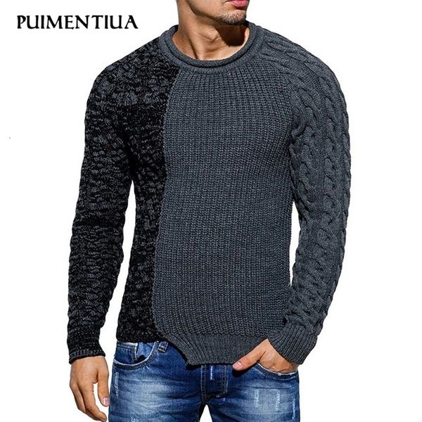 puimentiua men's fashion round neck personality color matching wild pullover slim sweater versatile pullover slim sweater v191019, White;black
puimentiua men's fashion round neck personality color matching wild pullover slim sweater versatile pullover slim sweater v191019, White;black