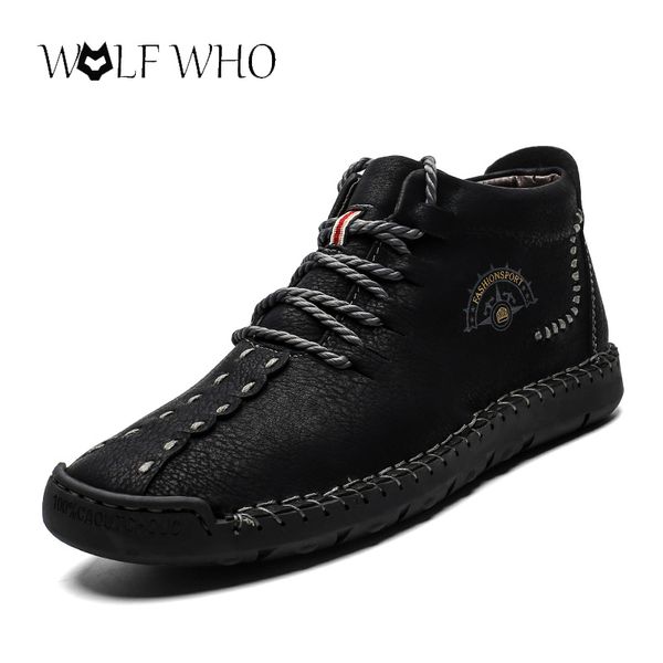 fashion men boots split leather ankle snow boots shoes warm fur plush lace-up winter shoes plus size 38~48 zapatos, Black
fashion men boots split leather ankle snow boots shoes warm fur plush lace-up winter shoes plus size 38~48 zapatos, Black