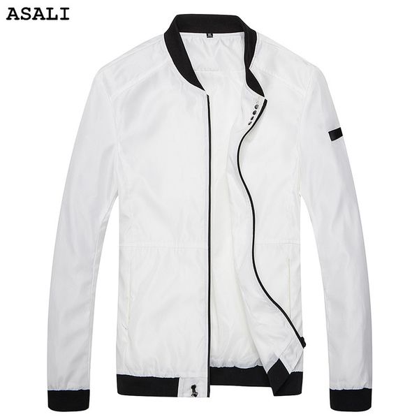 asali mens spring autumn casual solid outwear slim fit thin jacket brand clothing men button bomber jacket j39, Black;brown
asali mens spring autumn casual solid outwear slim fit thin jacket brand clothing men button bomber jacket j39, Black;brown