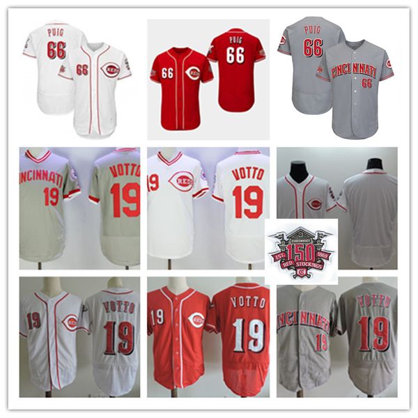 Mens #66 Yasiel Puig Cincinnati jersey stitched white gray Red #19 Joey Votto Jersey S-3Xl
Mens #66 Yasiel Puig Cincinnati jersey stitched white gray Red #19 Joey Votto Jersey S-3Xl