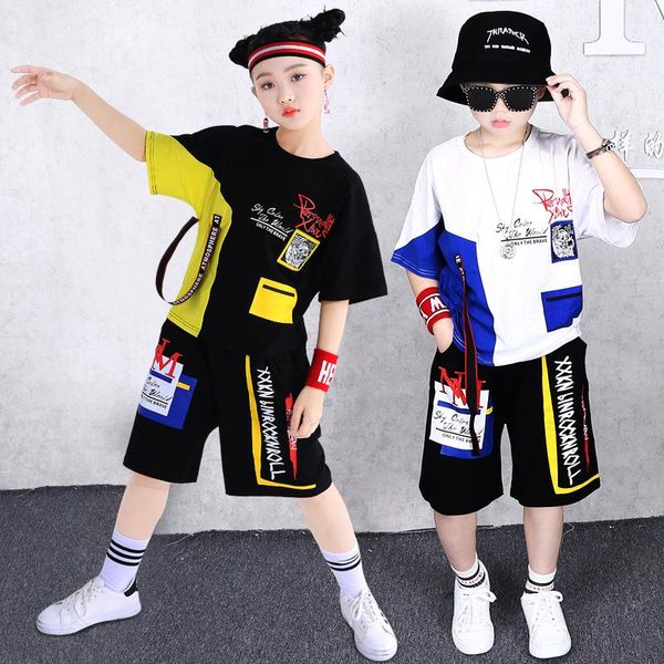 children's day costume boys sports short sleeve shirt set kids sweatshirt hip hop t-shirt shorts girls students performance clothes 2 s, White
children's day costume boys sports short sleeve shirt set kids sweatshirt hip hop t-shirt shorts girls students performance clothes 2 s, White