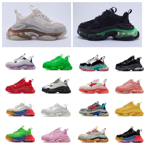 2020 fashion burst laser crystal bottom paris 17fw triple s luxury designer women mens casual shoes vintage dad platform trainers sneakers
2020 fashion burst laser crystal bottom paris 17fw triple s luxury designer women mens casual shoes vintage dad platform trainers sneakers