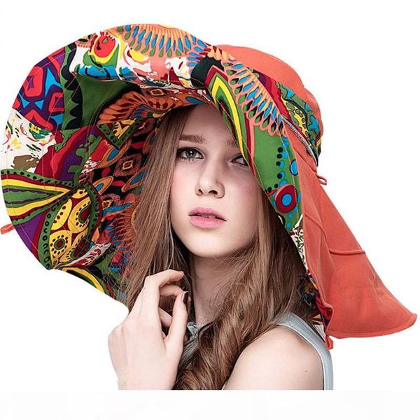 sun hats hats for women summer large beach hat flower printed wide brim collapsible ladies summer sunhat, Blue;gray
sun hats hats for women summer large beach hat flower printed wide brim collapsible ladies summer sunhat, Blue;gray