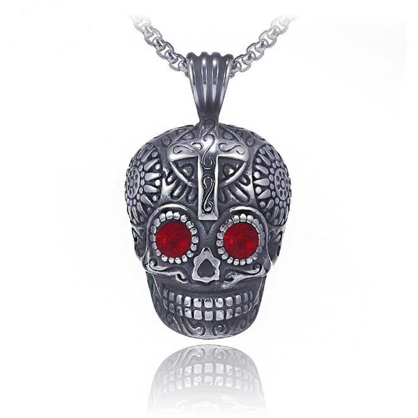 fashion surgical grade stainless steel skull pendant necklace for men 60cm 80cm chain titanium steel classical hip hop necklace, Silver
fashion surgical grade stainless steel skull pendant necklace for men 60cm 80cm chain titanium steel classical hip hop necklace, Silver