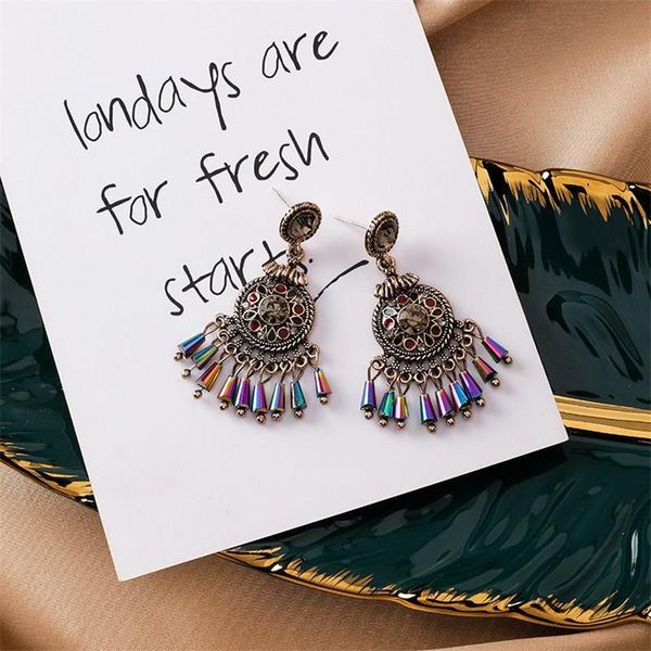 2019 gold round drop earrings big circle colorful acrylic tassel earrings women long wood fringe earings, Silver
2019 gold round drop earrings big circle colorful acrylic tassel earrings women long wood fringe earings, Silver