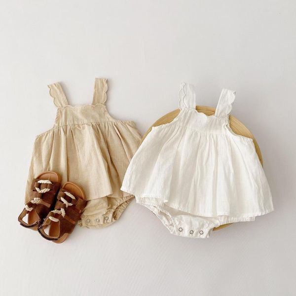 2020 summer newborn infant girls cotton linen bodysuit outfits solid jumpsuit baby girl sling bodysuit clothes, Blue
2020 summer newborn infant girls cotton linen bodysuit outfits solid jumpsuit baby girl sling bodysuit clothes, Blue