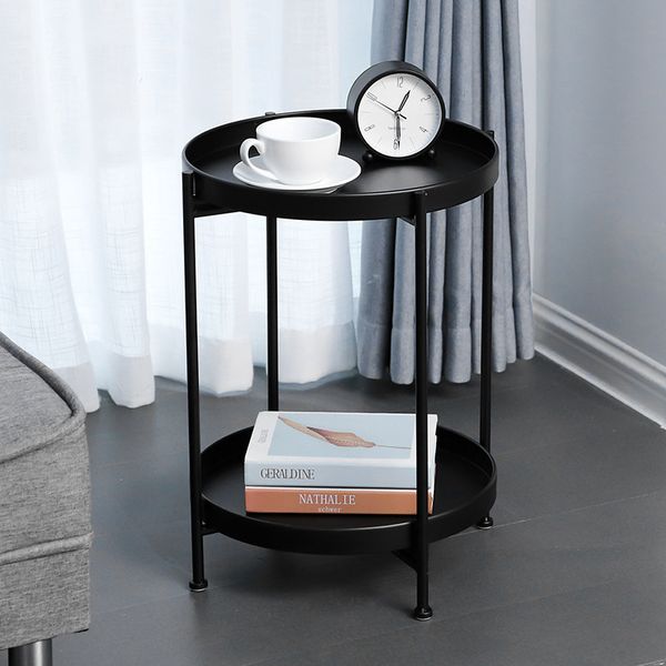 ins nordic wrought iron double-layer coffee table living room sofa balcony bedroom small round table net red simple corner table
ins nordic wrought iron double-layer coffee table living room sofa balcony bedroom small round table net red simple corner table