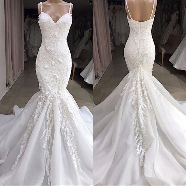 luxury chapel train mermaid wedding dresses sweetheart beads crystals ruffles tiered bridal gowns vestido de noiva zipper back, White
luxury chapel train mermaid wedding dresses sweetheart beads crystals ruffles tiered bridal gowns vestido de noiva zipper back, White