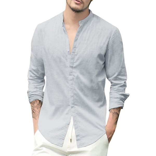 men's 2019 summer stylish shirt solid colour long sleeve leisure single-breasted fashion shirt men new fashion clothing, White;black
men's 2019 summer stylish shirt solid colour long sleeve leisure single-breasted fashion shirt men new fashion clothing, White;black