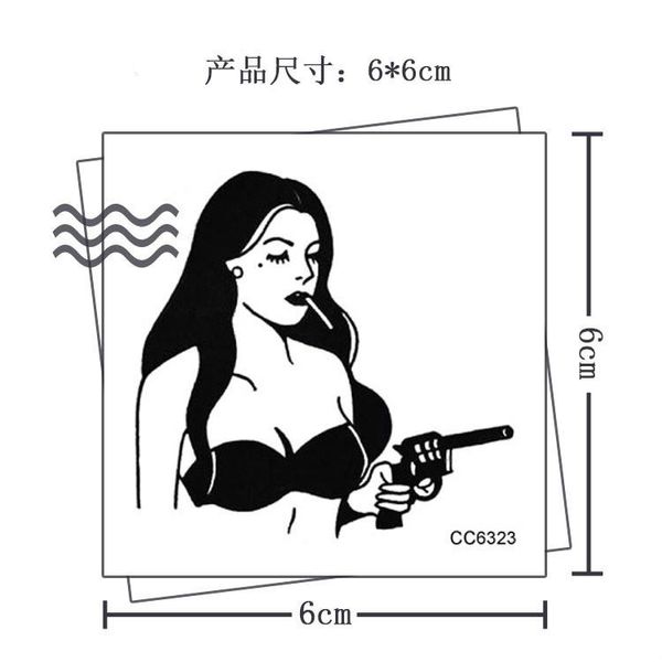 1pcs bad girl temporary tattoo stickers waterproof tattoos for women arm clavicle body art hand foot for girl men hot
1pcs bad girl temporary tattoo stickers waterproof tattoos for women arm clavicle body art hand foot for girl men hot
