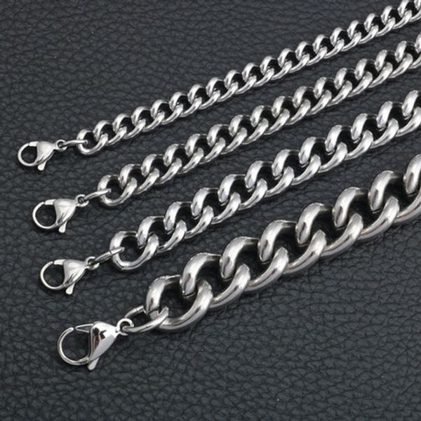7mm width stainless steel necklace for men silver color 50cm 55cm 60cm 65cm 70cm 75cm 80cm fashion long chains necklace diy
7mm width stainless steel necklace for men silver color 50cm 55cm 60cm 65cm 70cm 75cm 80cm fashion long chains necklace diy