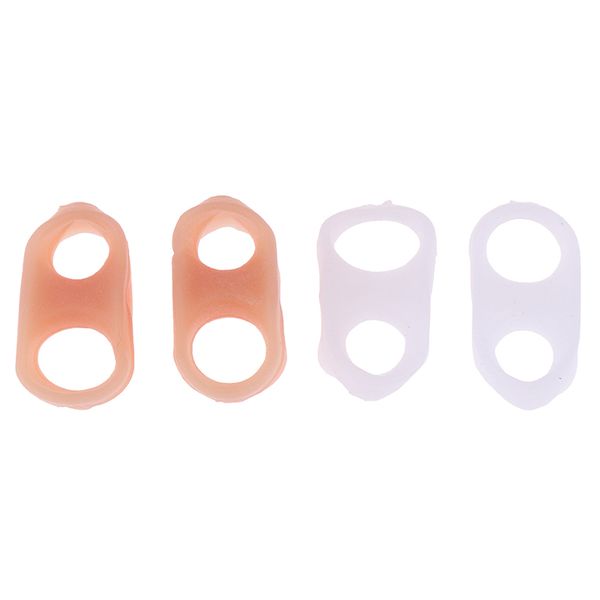 1pair silicone gel small toe separator for prevent toe overlap hallux valgus corrector thumb protection orthopedic inserts pads, Black
1pair silicone gel small toe separator for prevent toe overlap hallux valgus corrector thumb protection orthopedic inserts pads, Black