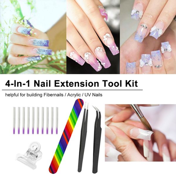 nail extension form nail file tweezers for building fibernails acrylic uv manicure salon fiberglass for extension tool kit, Silver
nail extension form nail file tweezers for building fibernails acrylic uv manicure salon fiberglass for extension tool kit, Silver