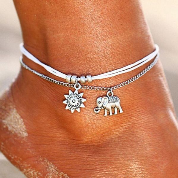 europe and america fashion and personality wax yarn anklet elephant sunflower geometry retro multilayer simple women's foot orna, Red;blue
europe and america fashion and personality wax yarn anklet elephant sunflower geometry retro multilayer simple women's foot orna, Red;blue