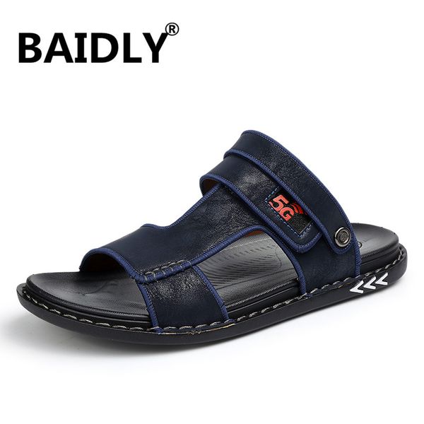 sandals leather men summer slippers shoes beach casual male slides waterproof schoenen mannen, Black
sandals leather men summer slippers shoes beach casual male slides waterproof schoenen mannen, Black