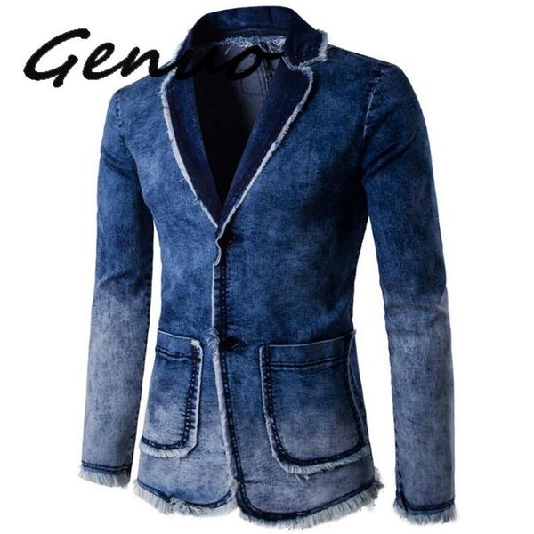 genuo 2019 new spring autumn blazer men cotton denim smart casual men jacket slim fit suits brand clothing size m-xxl, White;black
genuo 2019 new spring autumn blazer men cotton denim smart casual men jacket slim fit suits brand clothing size m-xxl, White;black