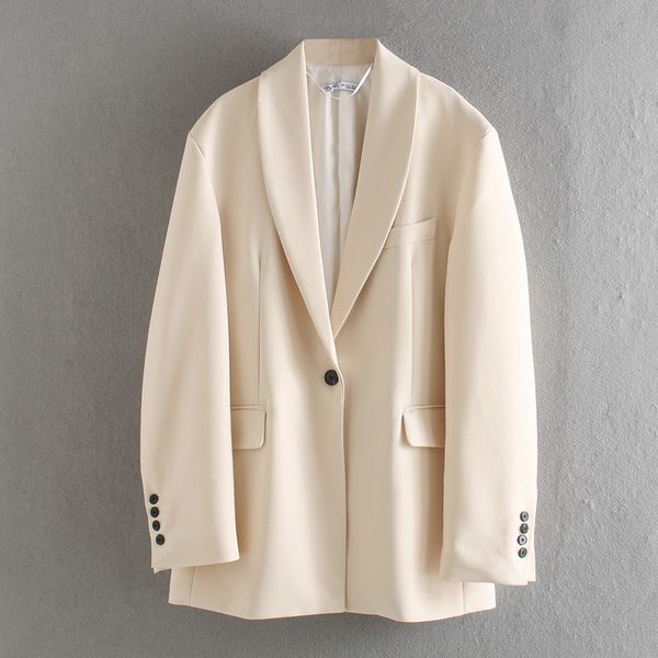 elegant women loose beige blazer 2020 spring-autumn fashion ladies long sleeve suits coats casual female chic blazers coat girls, White;black
elegant women loose beige blazer 2020 spring-autumn fashion ladies long sleeve suits coats casual female chic blazers coat girls, White;black